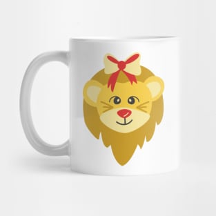 Cute Christmas Lion Mug